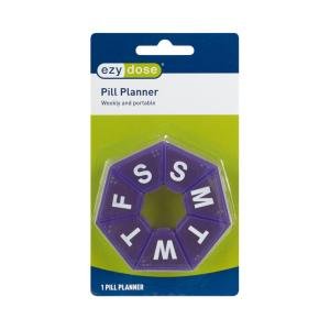 Ezy Dose Weekly 7 Sided Pill Planner, Assorted