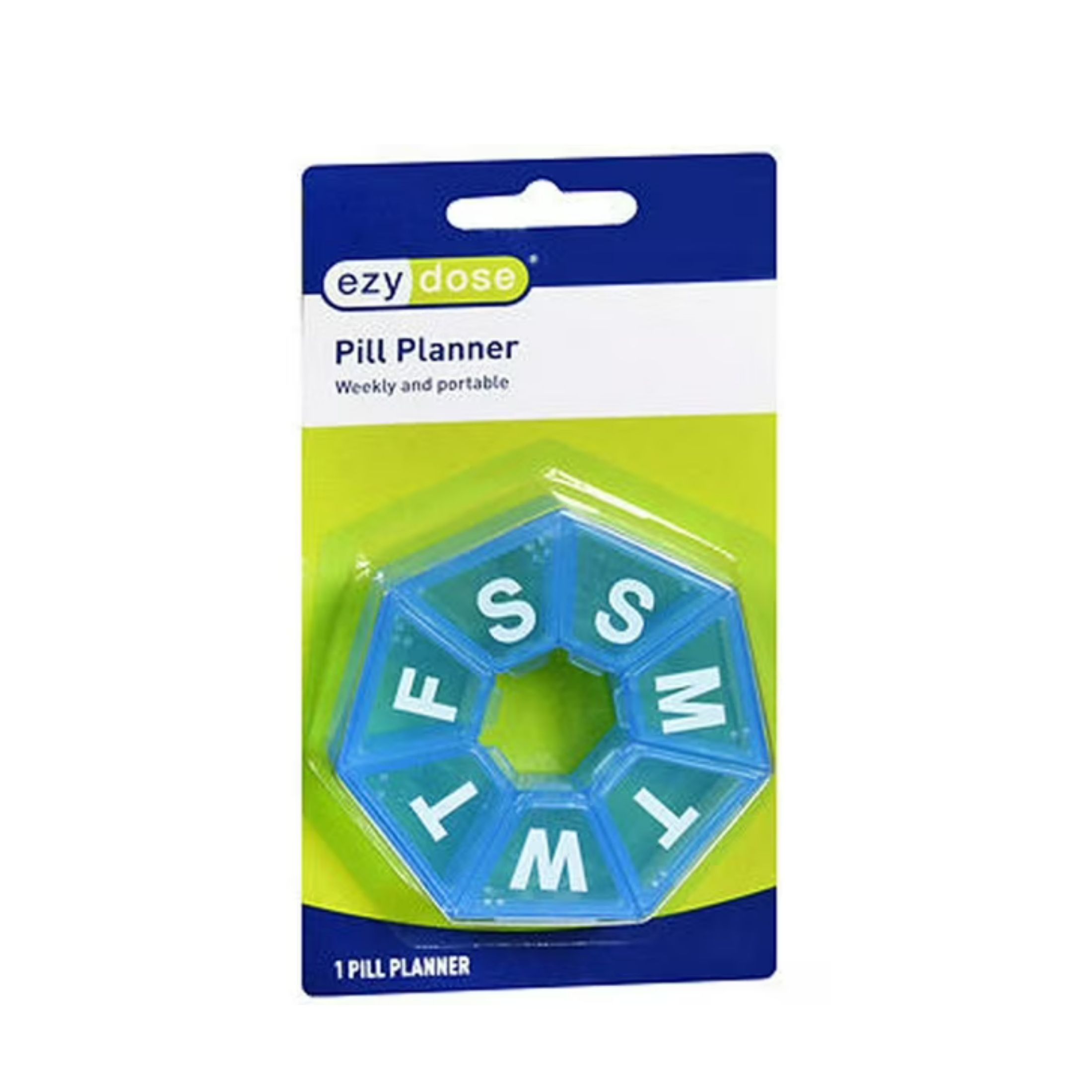Ezy Dose Weekly 7 Sided Pill Planner, Assorted