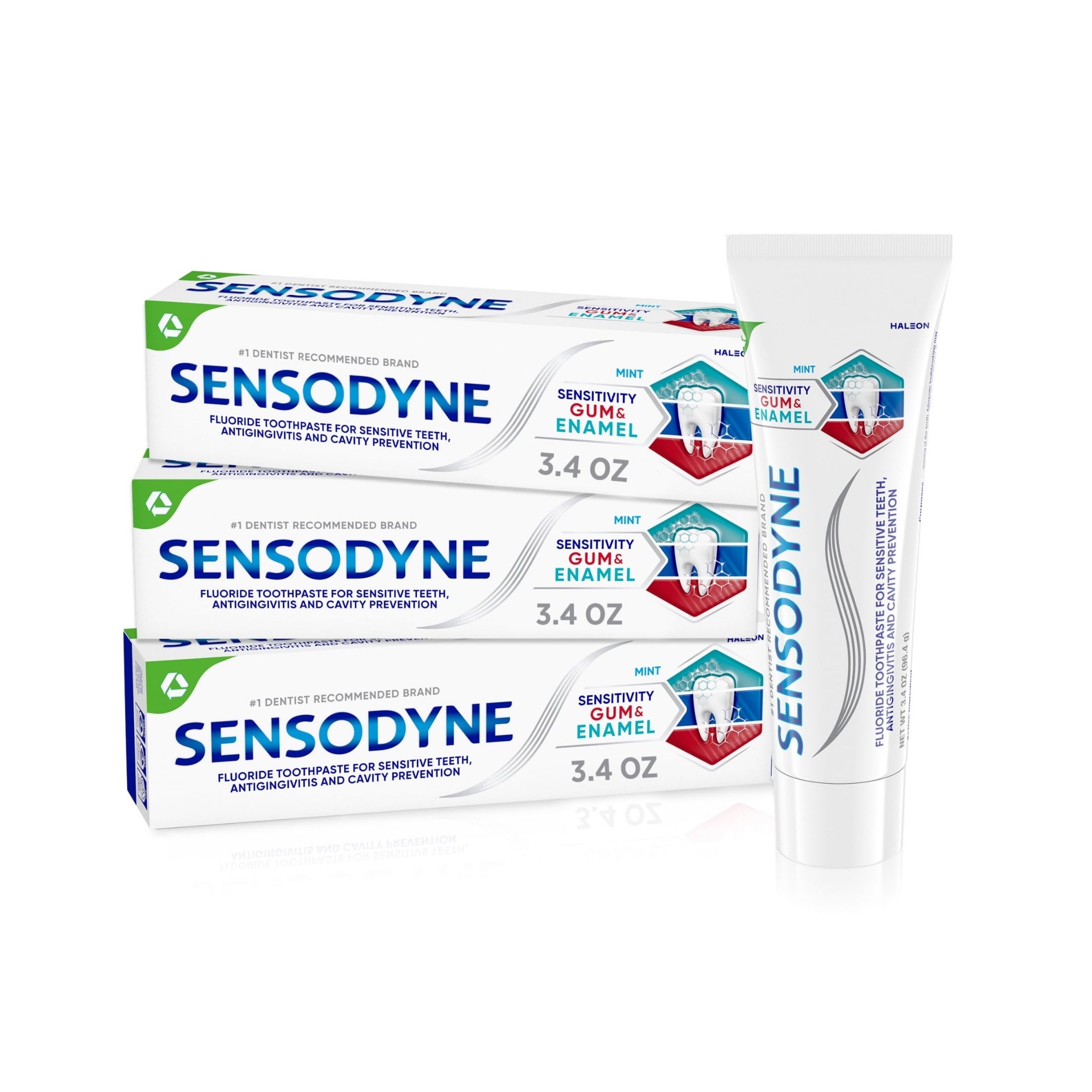 Sensodyne Sensitivity Gum & Enamel Fluoride Mint Toothpaste 3.4 Oz