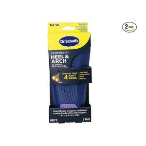 Dr. Scholl's Orthotics, Heel & Arch, Pain Relief, Men's, Shoe Sizes 8 12