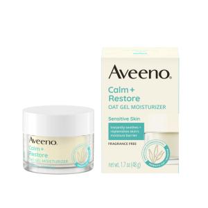 Aveeno Calm + Restore Oat Gel Face Moisturizer, For Sensitive Skin