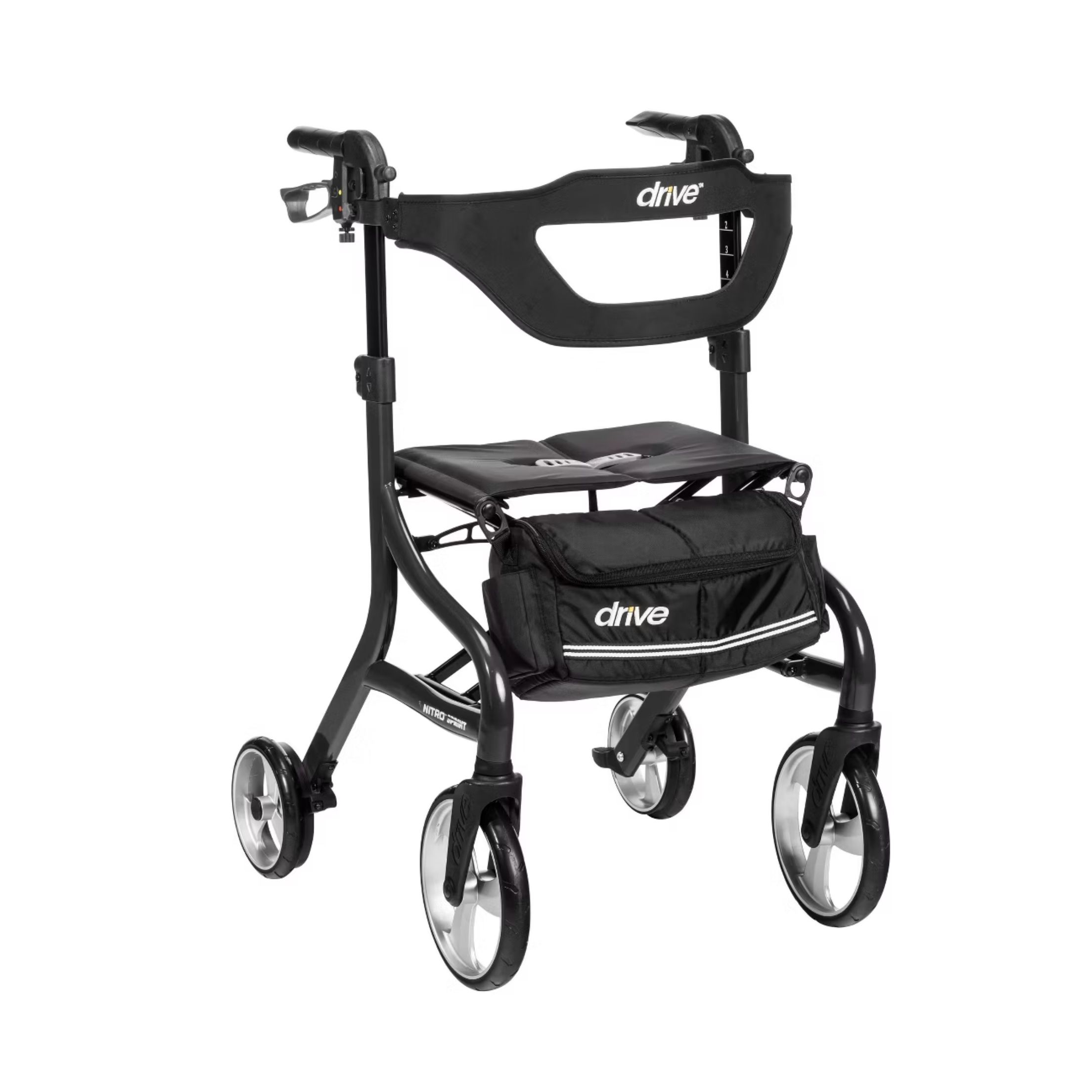 Drive Medical Nitro Sprint Rollator Tall Black