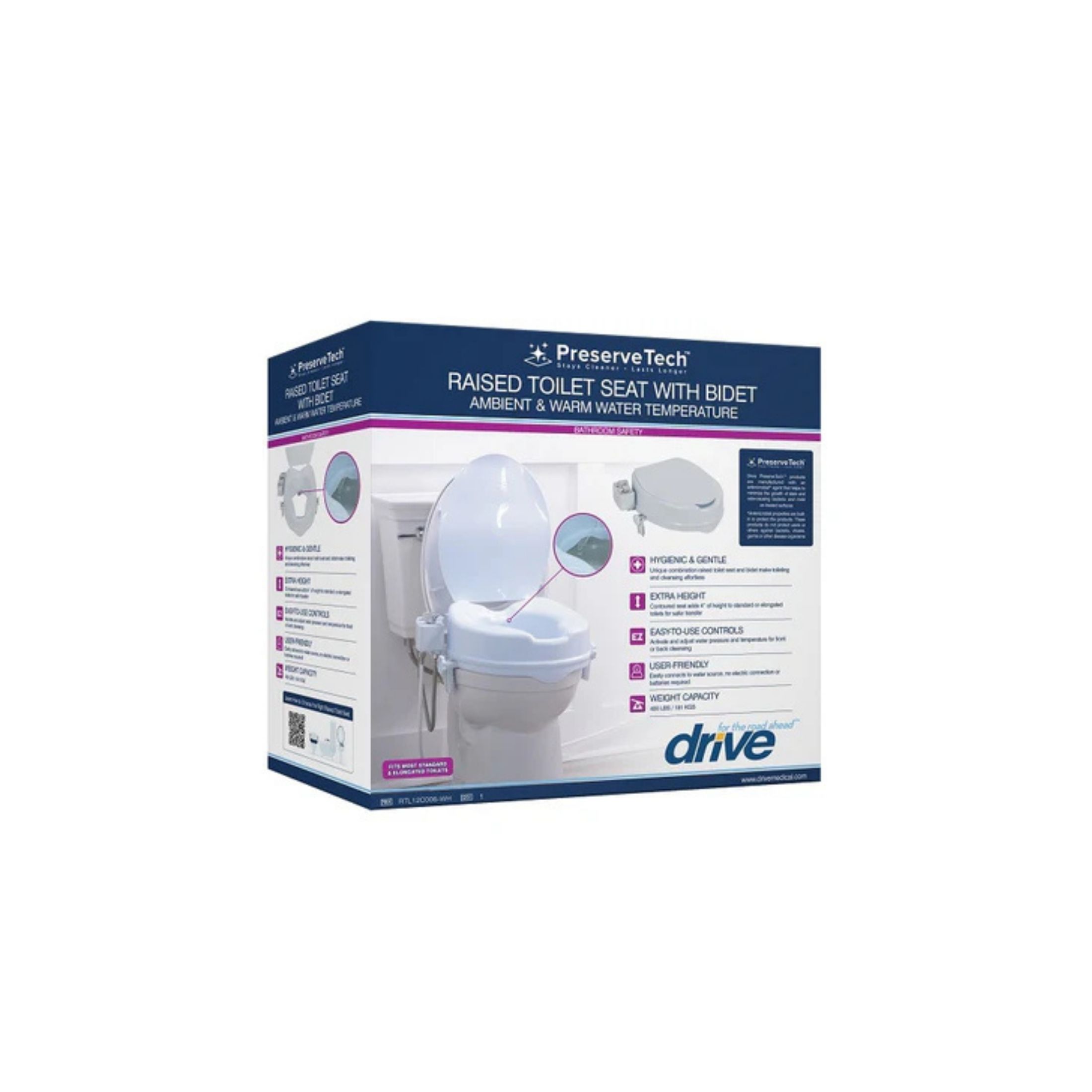 Drive Medical RTS W. Bidet, Warm Water