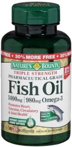 Nature's Bounty Odorless Fish Oil 1400 Mg Triple Strength - 39 Coated Softgels