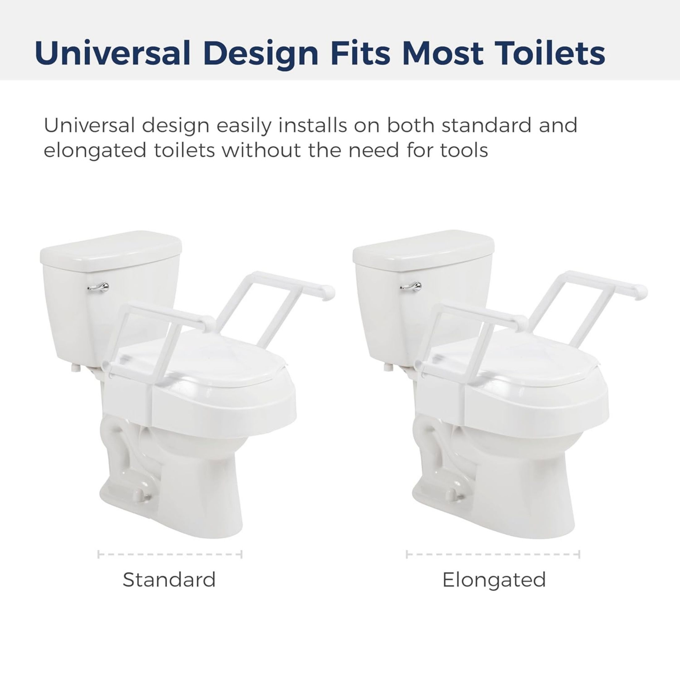 Drive Medical PreserveTech Universal Raised Toilet Seat