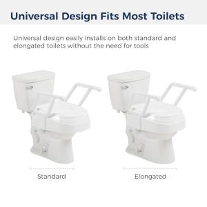 Drive Medical PreserveTech Universal Raised Toilet Seat