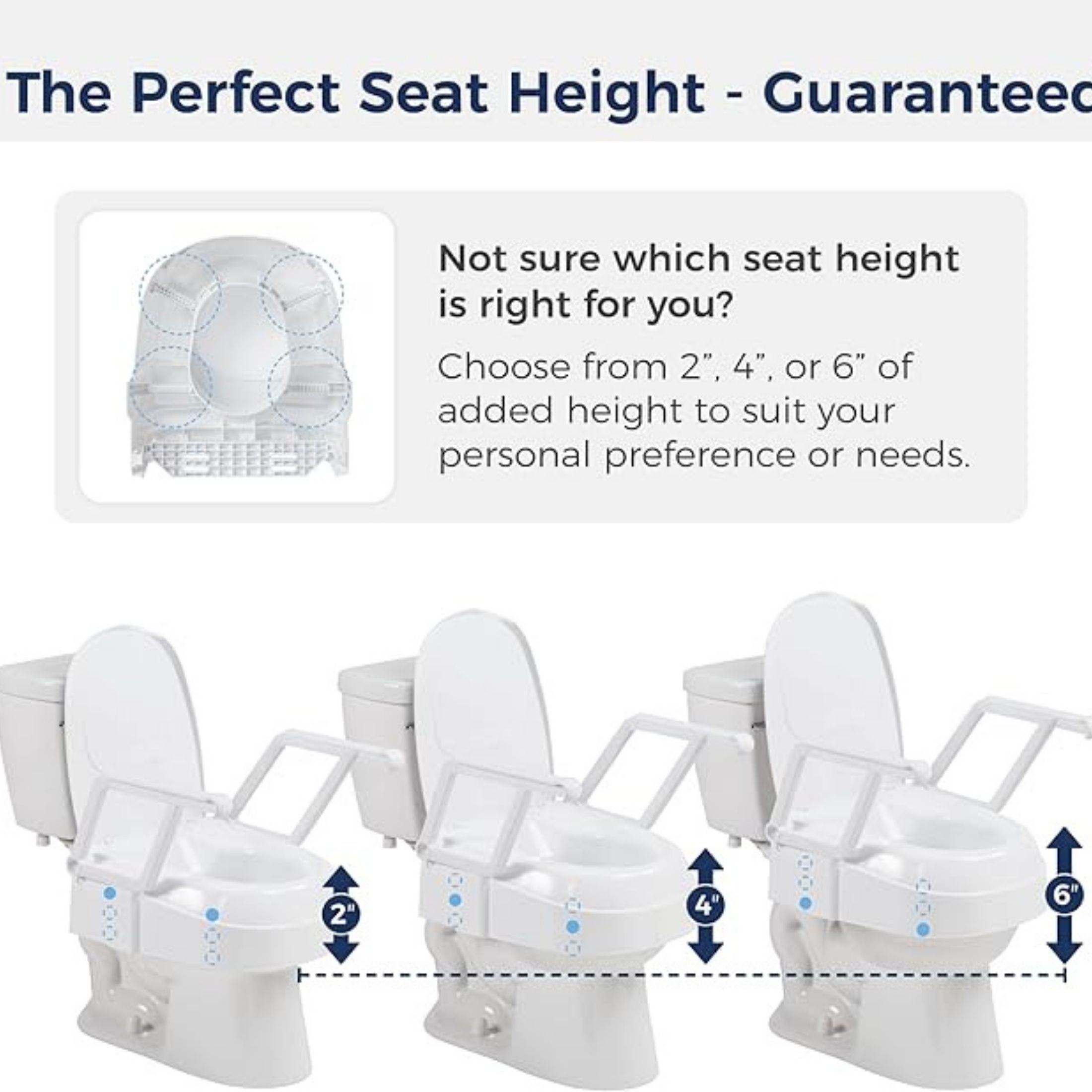 Drive Medical PreserveTech Universal Raised Toilet Seat