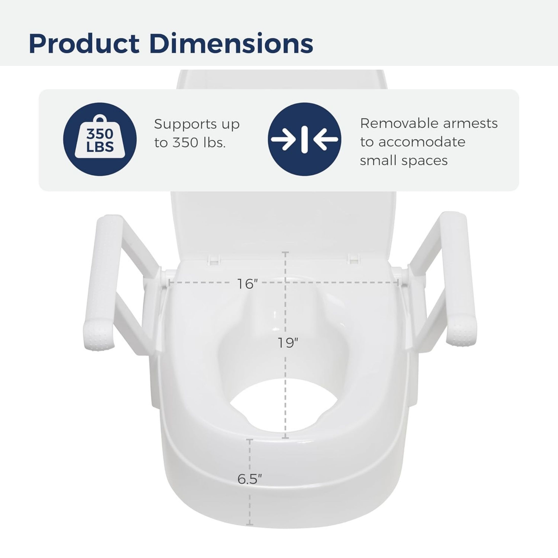 Drive Medical PreserveTech Universal Raised Toilet Seat