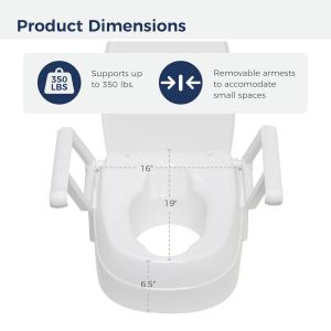 Drive Medical PreserveTech Universal Raised Toilet Seat
