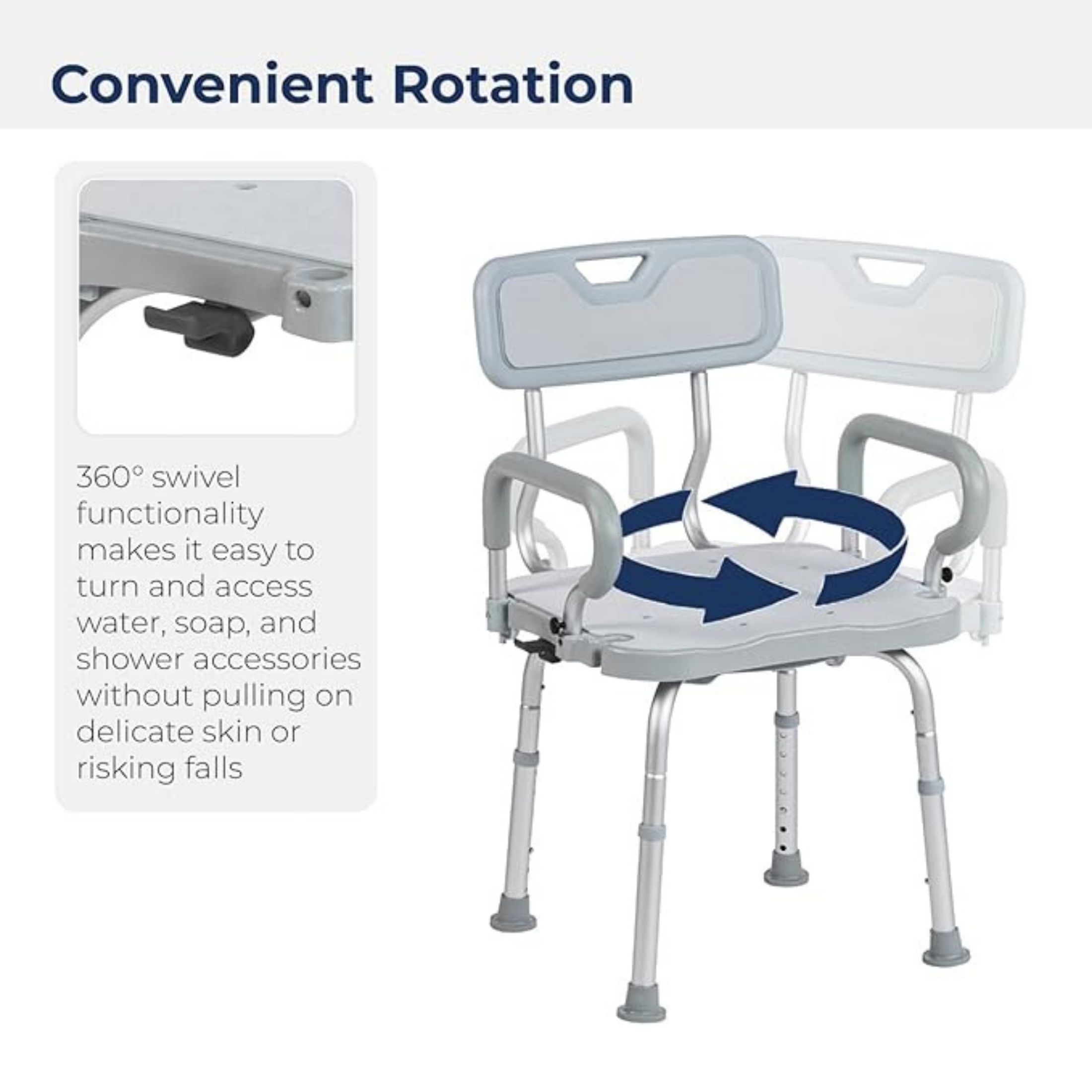 Drive Medical PreserveTech 360 Degrees Swivel Bath Chair