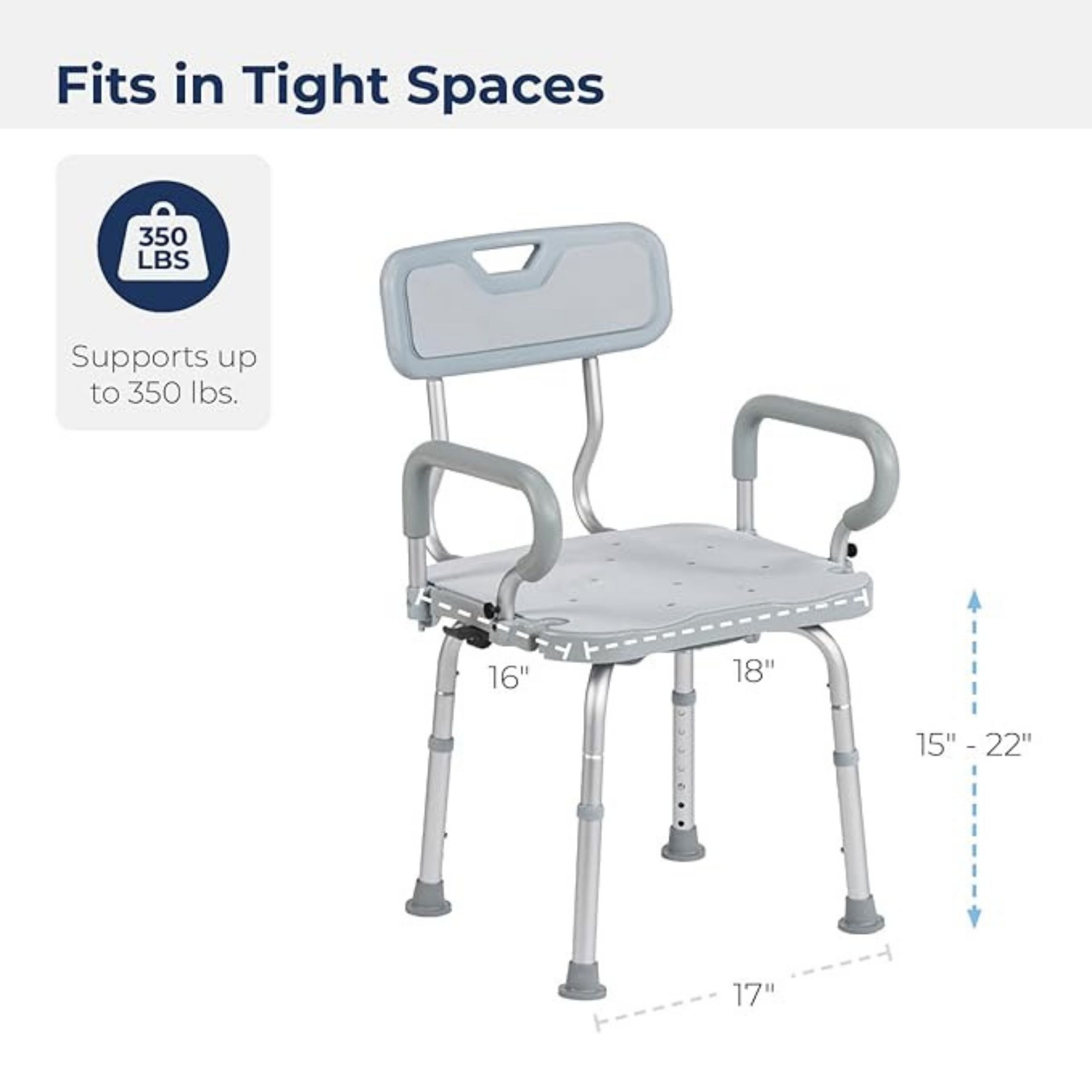 Drive Medical PreserveTech 360 Degrees Swivel Bath Chair