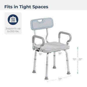 Drive Medical PreserveTech 360 Degrees Swivel Bath Chair