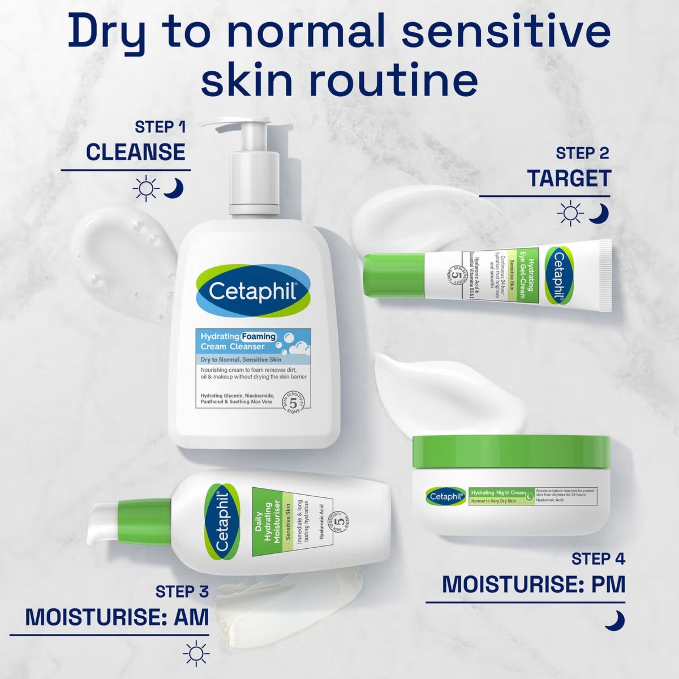 Cetaphil Hydrating Foaming Cream Face Cleanser