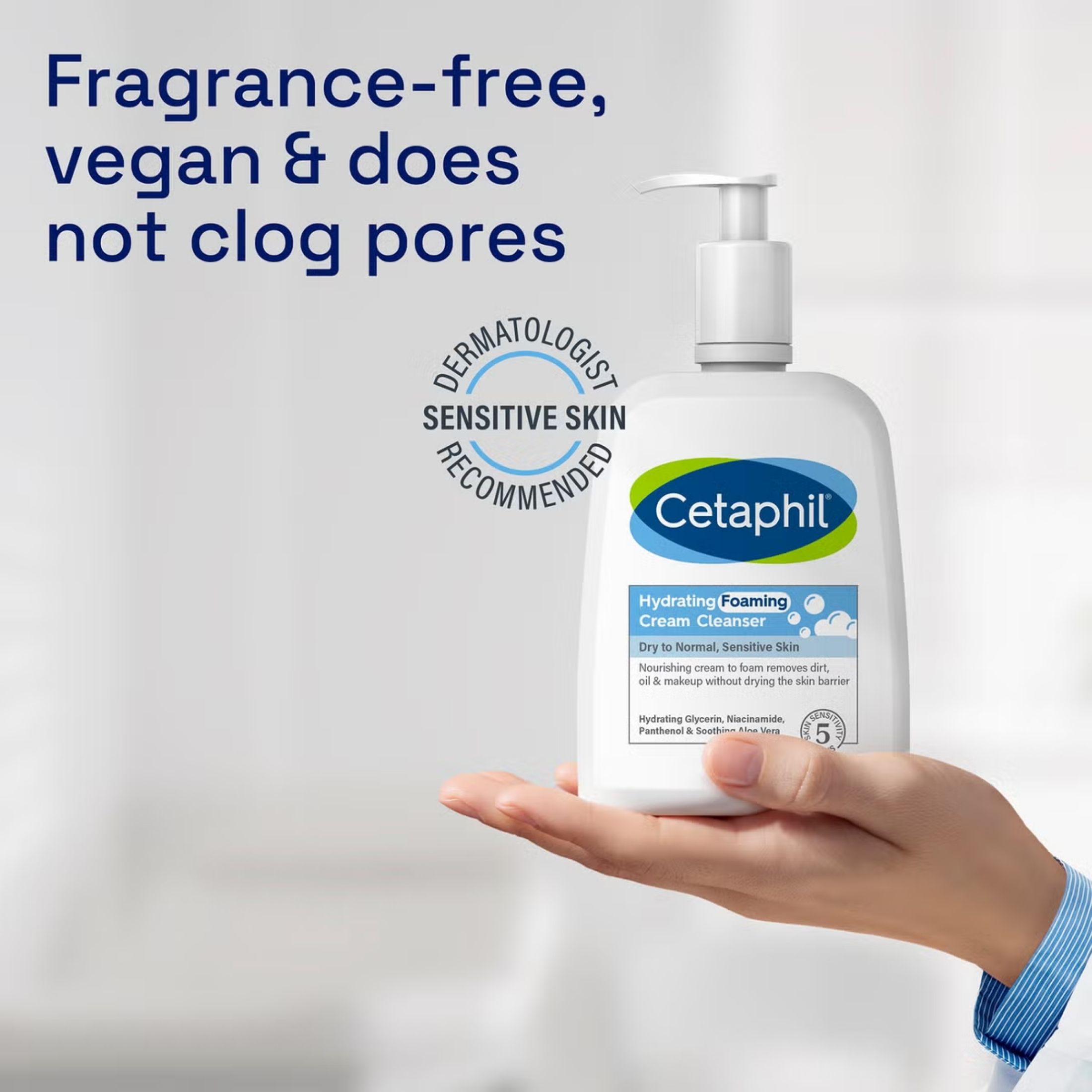 Cetaphil Hydrating Foaming Cream Face Cleanser
