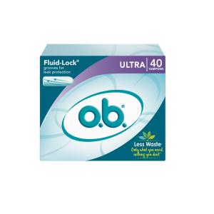 O.b. Applicator Free Digital Tampons Super Absorbency