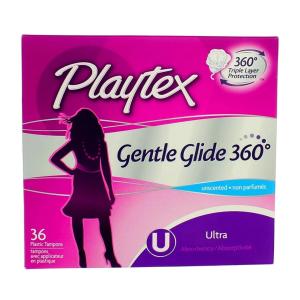 Playtex Gentle Glide Unscented Super Absorbency Tampons 36
