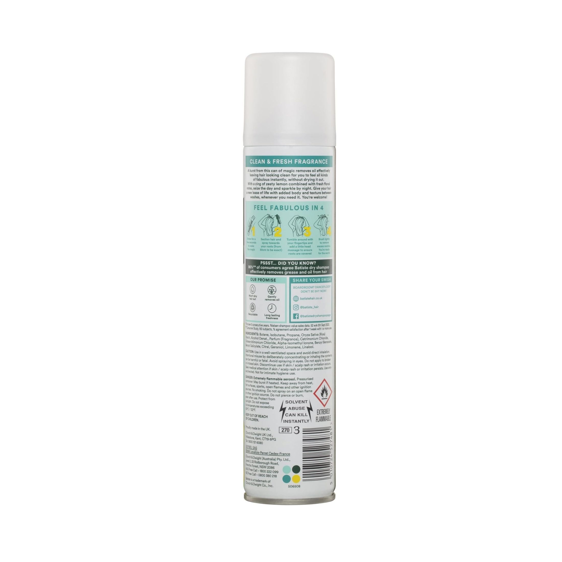 Batiste Dry Shampoo, Original - 3.81 Oz