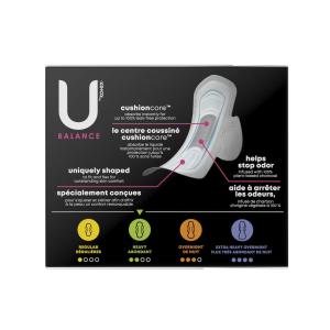 U by Kotex Pads + Wings, Ultra Thin, Heavy