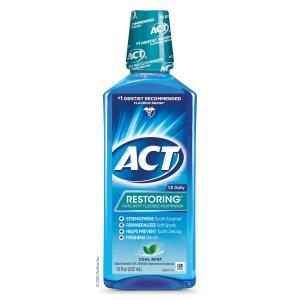Act Mouthwash, Anticavity Fluoride, Restoring, Cool Mint 18 Fl Oz