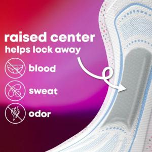 U by Kotex Balance Pads + Wings, Ultra Thin, Overnight