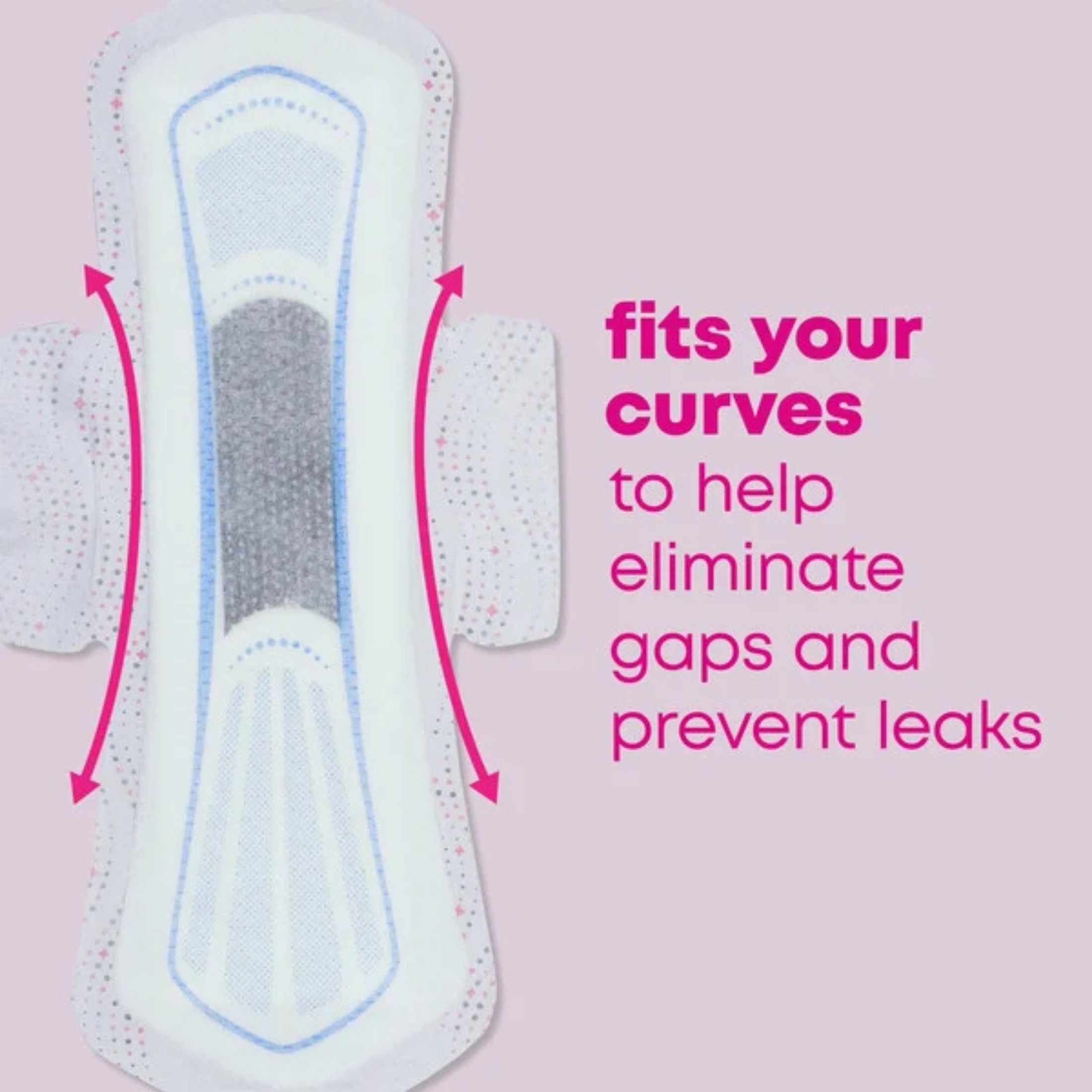 U by Kotex Balance Pads + Wings, Ultra Thin, Overnight