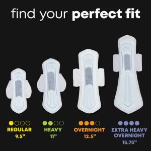 U by Kotex Balance Pads + Wings, Ultra Thin, Overnight