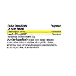 Motrin Ibuprofen + Acetaminophen, Dual Action, Tablets