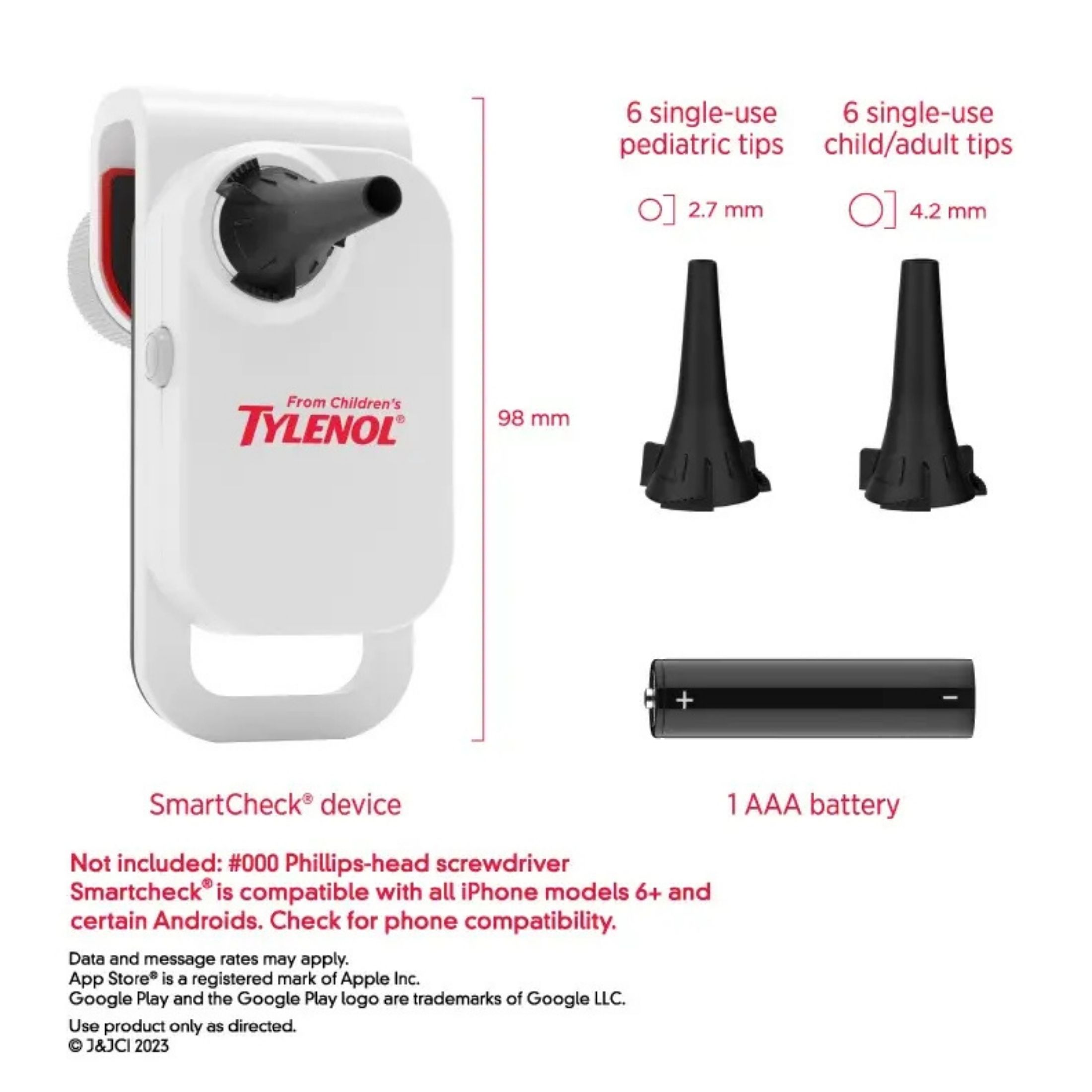 Children's TYLENOL SmartCheck From Digital Ear Scope Otoscope
