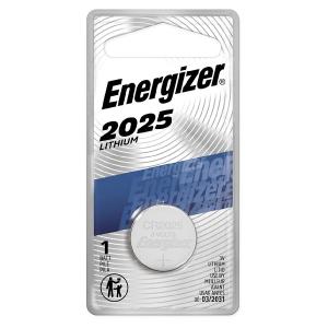Energizer 3 Volt Lithium Coin Button Cell Electronic / Watch Batteries ECR2025BP, Color: Silver, Battery Quantity: 1, Power: 3 Volts