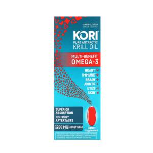 Kori Krill Oil Multi-Benefit Omega-3 Softgels, 1,200 Mg, 30CT