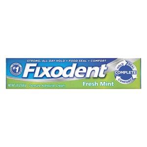 Fixodent Complete Fresh Mint Denture Adhesive Cream, 2.4 Oz