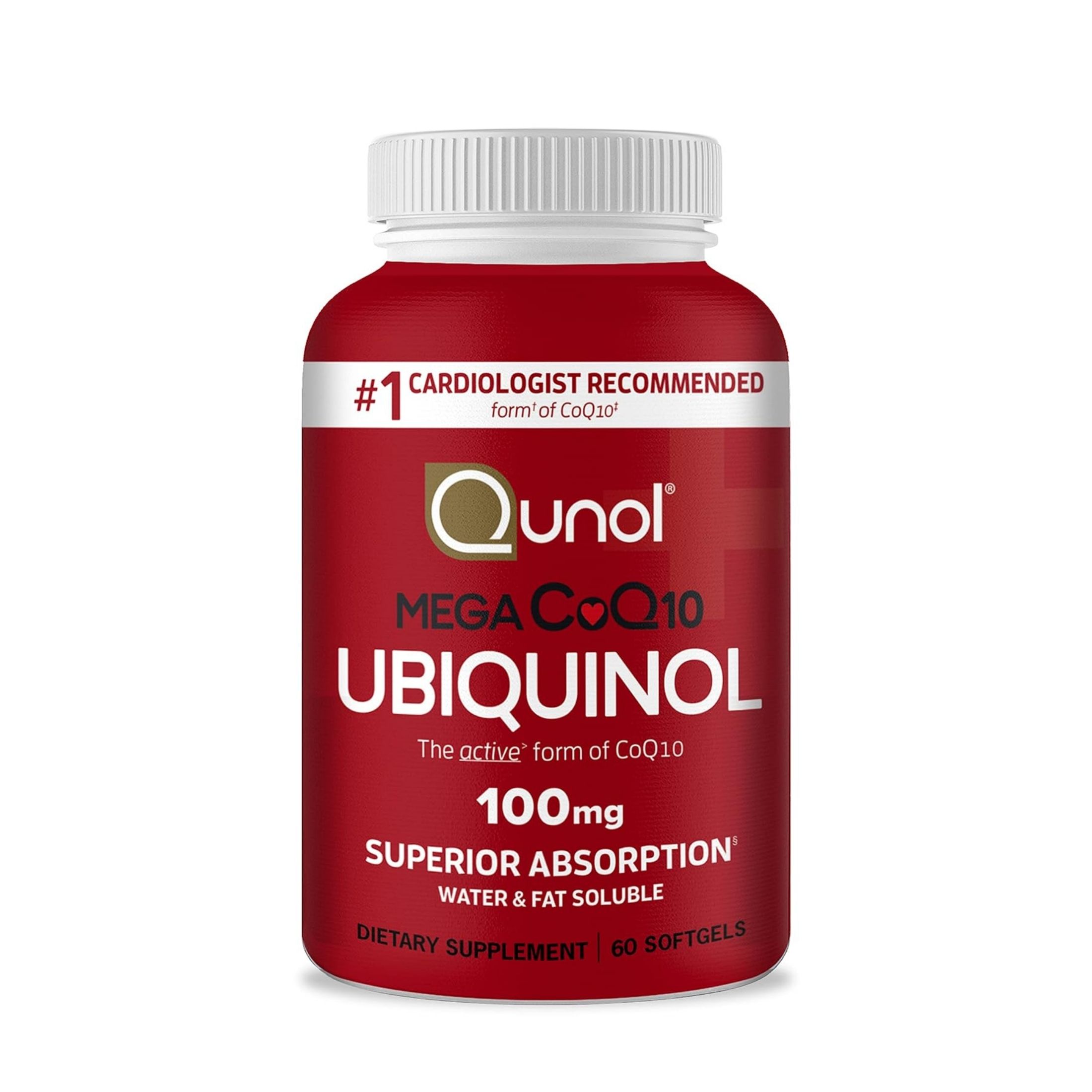 Qunol Mega CoQ10 Ubiquinol, 100 Mg, 60 Softgels