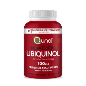 Qunol Mega CoQ10 Ubiquinol, 100 Mg, 60 Softgels