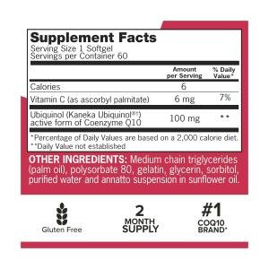 Qunol Mega CoQ10 Ubiquinol, 100 Mg, 60 Softgels