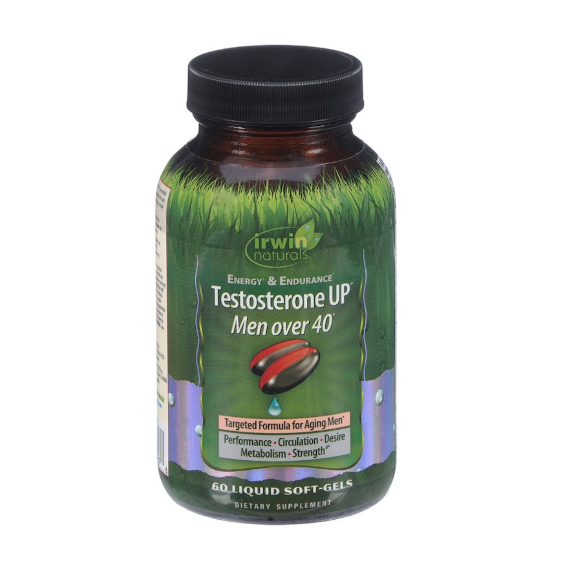 Irwin Naturals Energy & Endurance Testosterone UP Men Over 40 Softgels