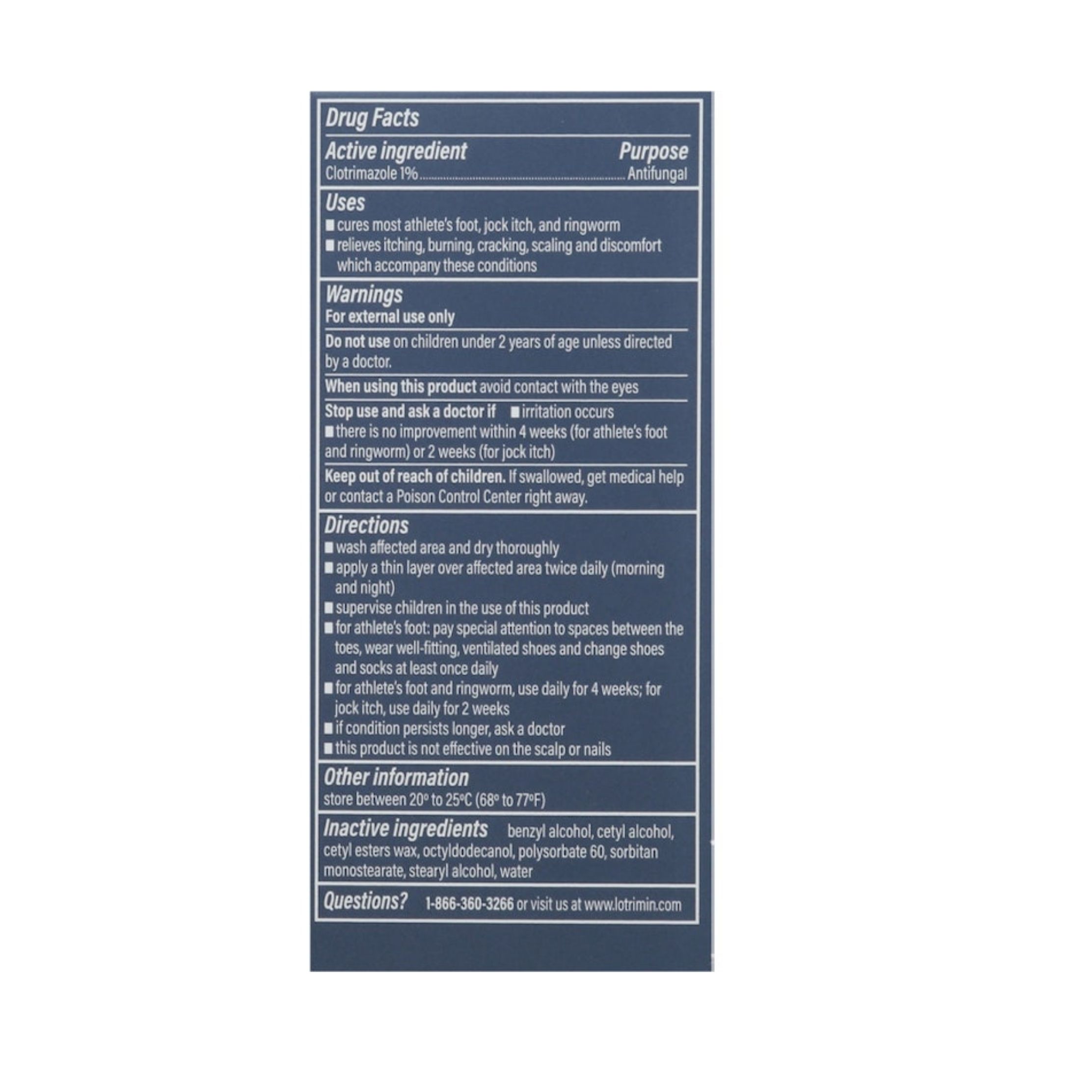 Lotrimin Treatment Cream, Antifungal, Athlete's Foot 0.53 Oz