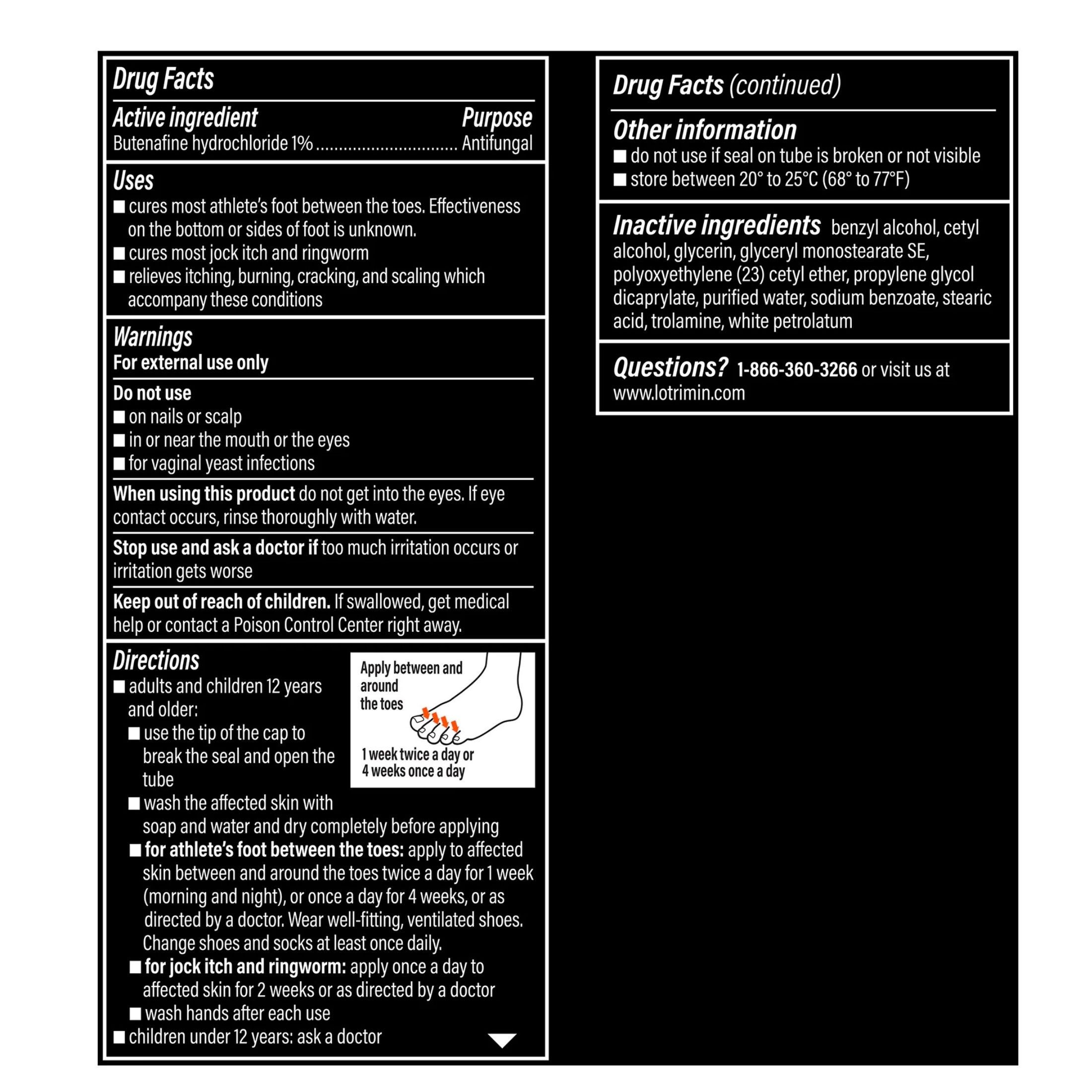 Lotrimin Ultra Antifungal Cream, Foot Treatment