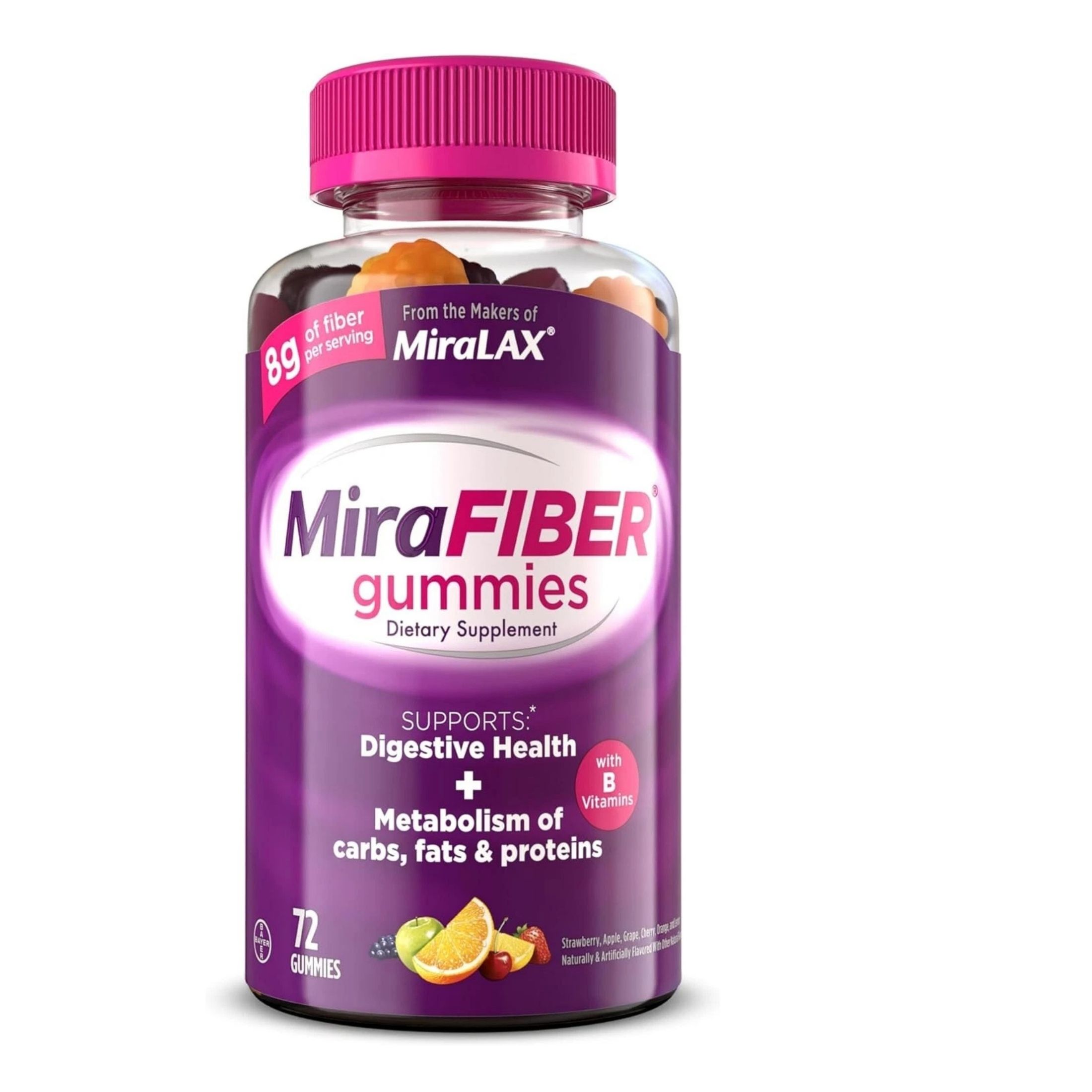 MiraLAX Fiber Dietary Supplement, Gummies