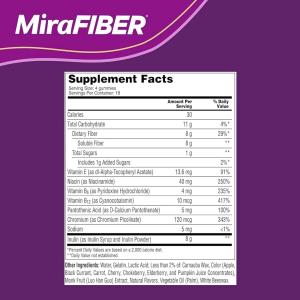 MiraLAX Fiber Dietary Supplement, Gummies