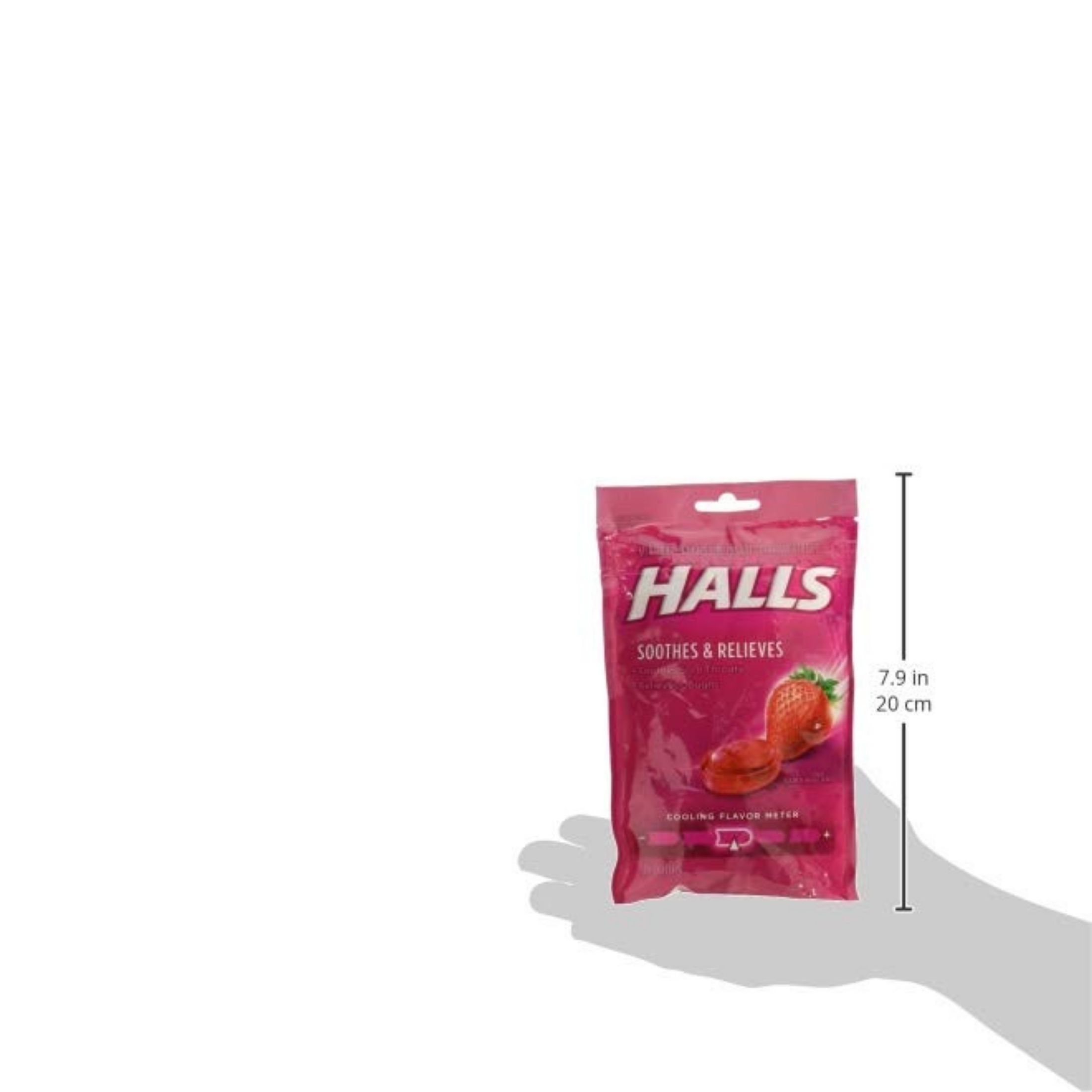 Halls Cough Drops, Strawberry Flavor