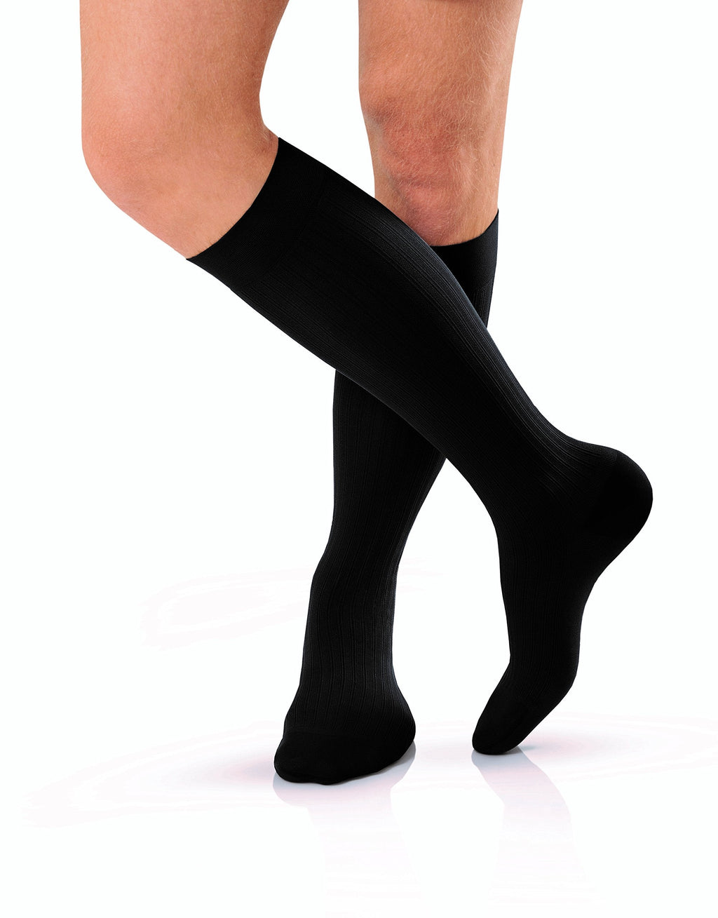 Jobst 115091 For Men Knee High Closed Toe Socks 20 30 mmHg Black XL