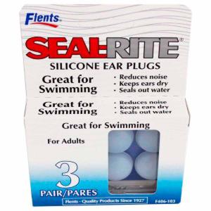 Flents Seal-Rite Soft Silicone Ear Plugs, Maximum Protection For Water Sensitive Ears