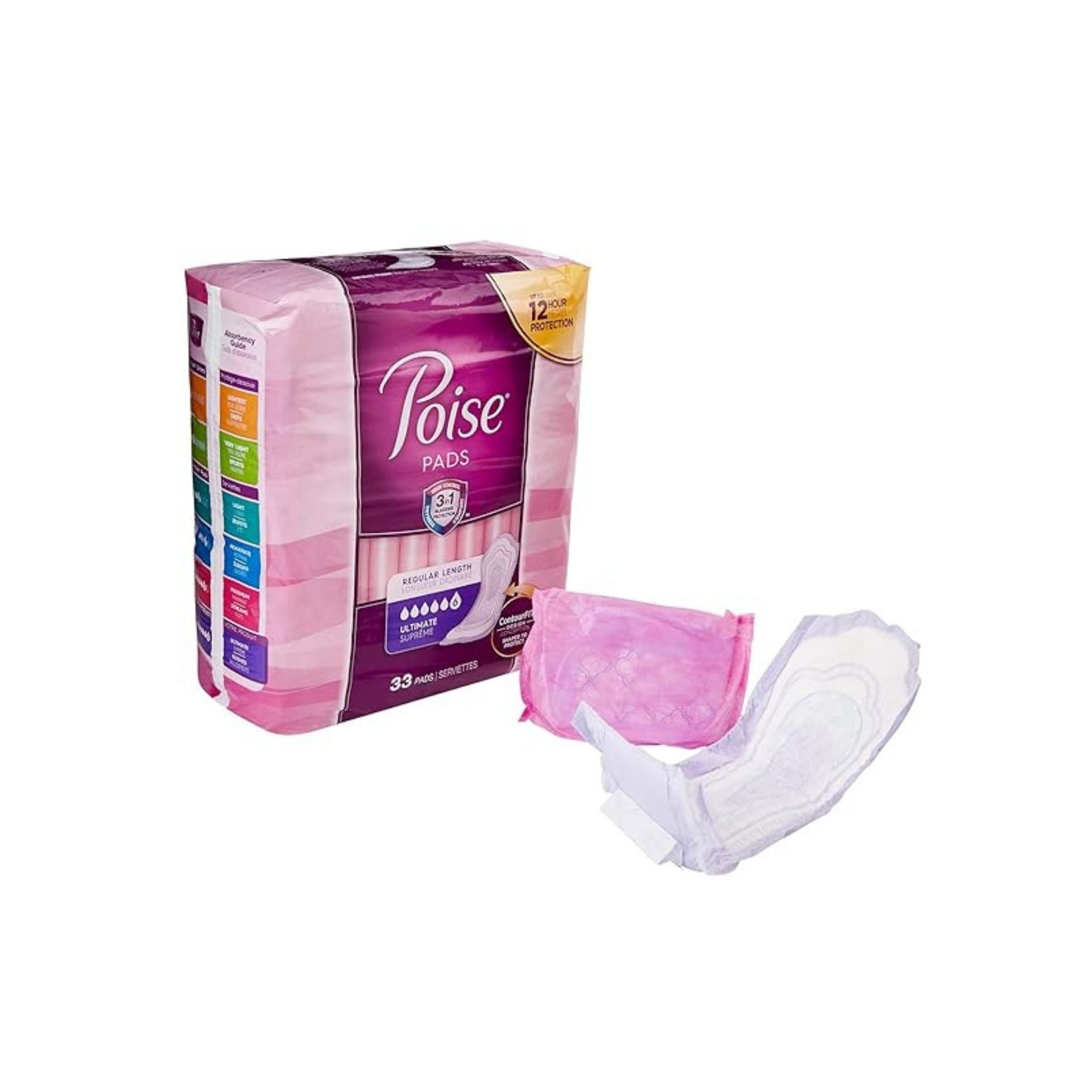 Poise Regular Length Ultimate Absorbency Incontinence Pads