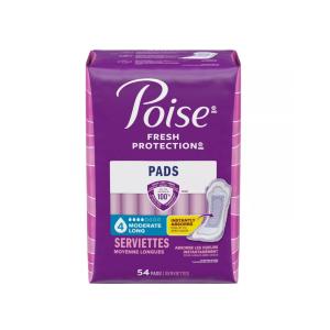 Poise Moderate Absorbency Long Length Postpartum Incontinence Pads