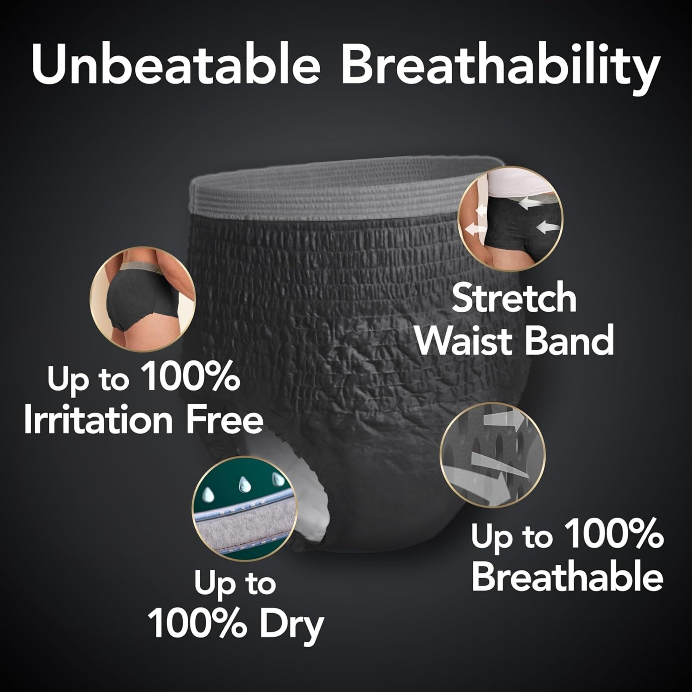 Depend Real Fit For Men Maximum Absorbency Briefs L/XL