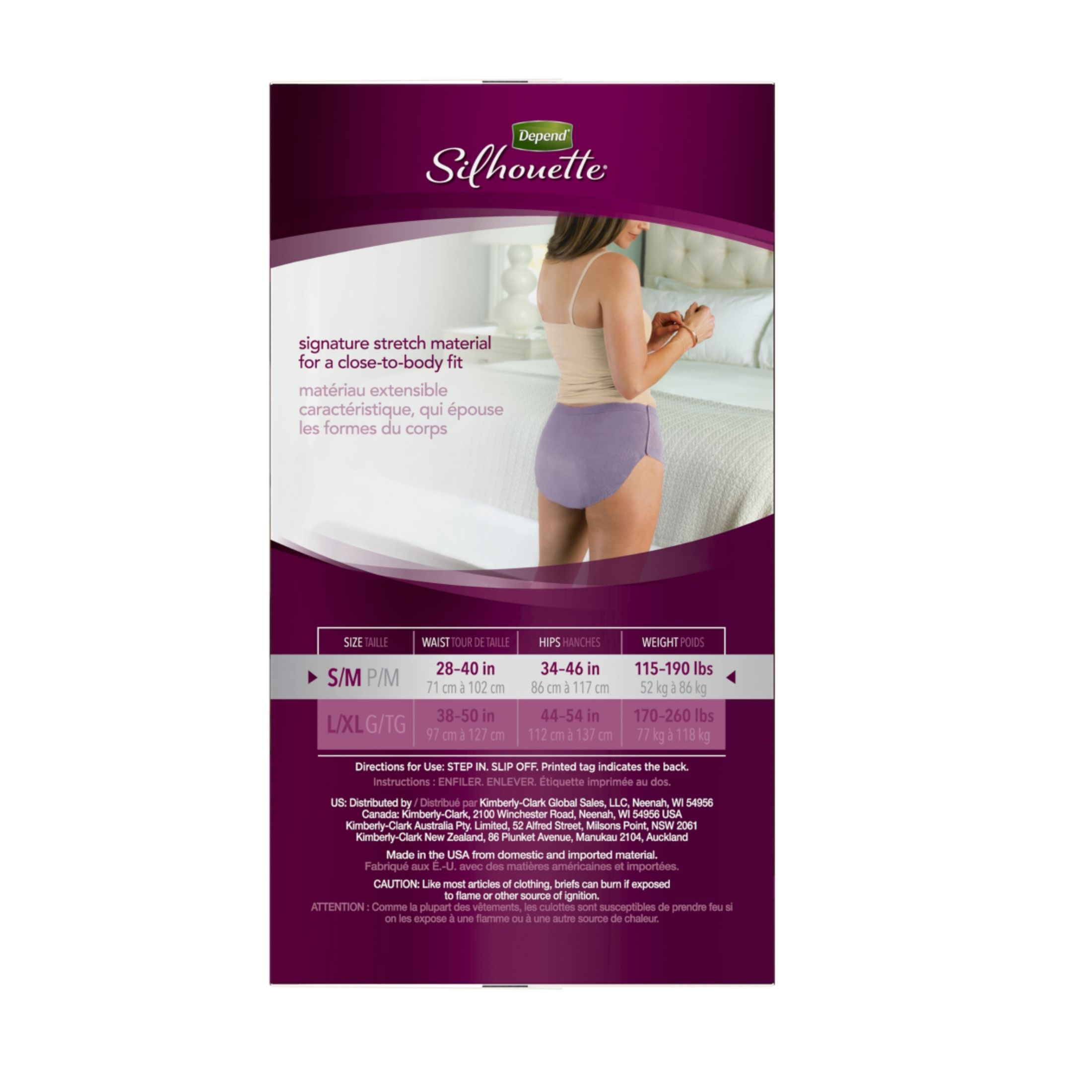 Depend Silhouette Briefs, Modern Rise, Maximum, L/XL