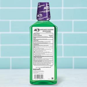 Act Total Care Fresh Mint Anticavity Fluoride Mouthwash 18 Fl Oz
