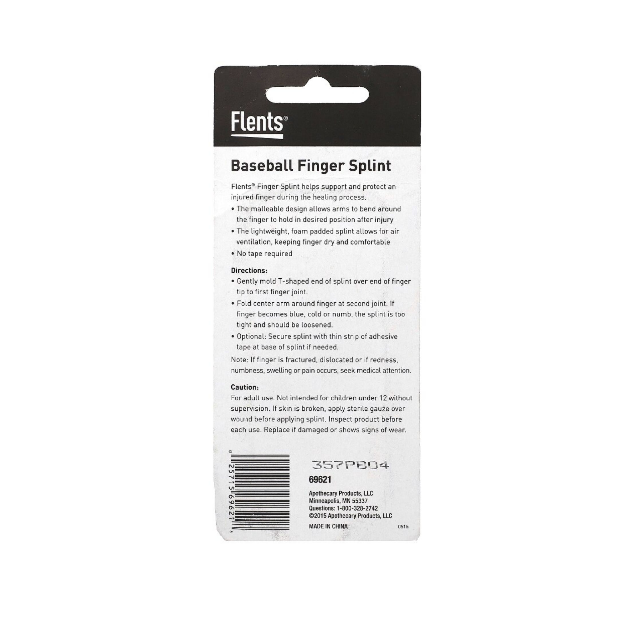 Flents Baseball Finger Splint - Large 69621