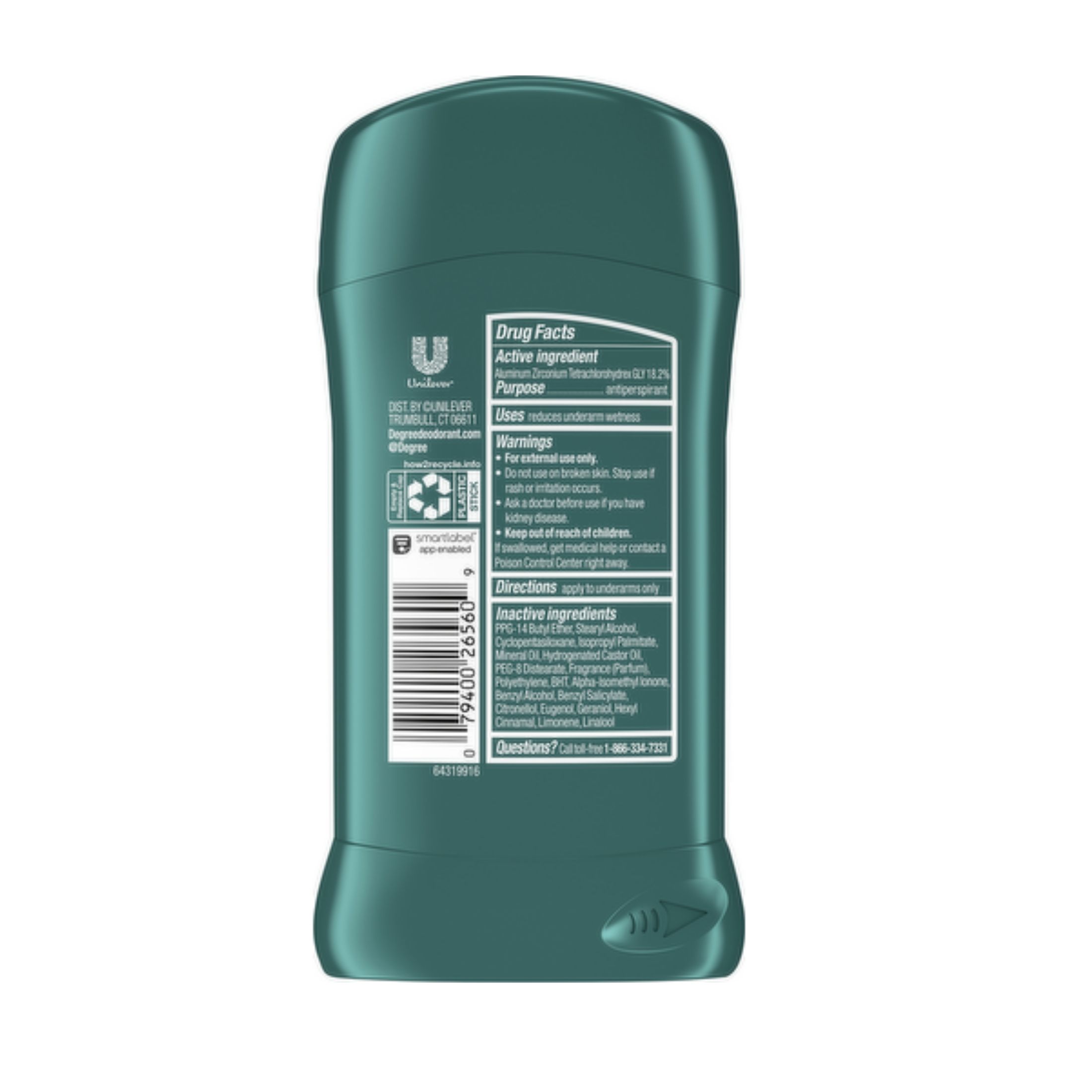 Degree Men Original Protection Extreme Blast Antiperspirant Deodorant Stick, 2.7 Ounce