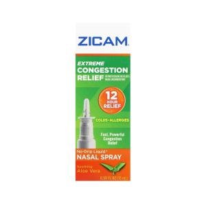 Zicam Extreme Congestion Relief, No Drip Liquid Nasal Spray, Soothing Aloe Vera, 0.5 Fl Oz (15 Ml)